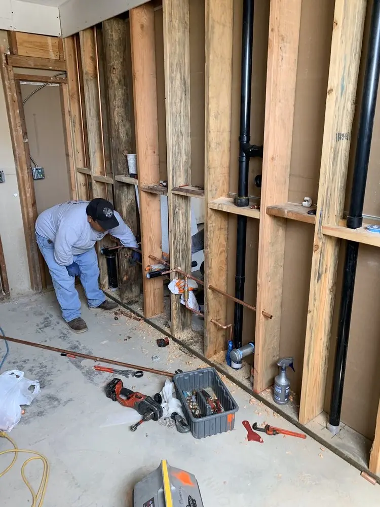 Commercial rough-in plumbing for Gas Line Repair in Hickory Haven